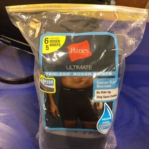 Hanes Ultimate Tagless 6 Boxer Briefs